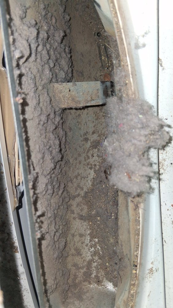 Severe dirt buildup inside ducts before air duct cleaning in Oakland, CA Severe dirt buildup inside ducts before air duct cleaning in Oakland, CA